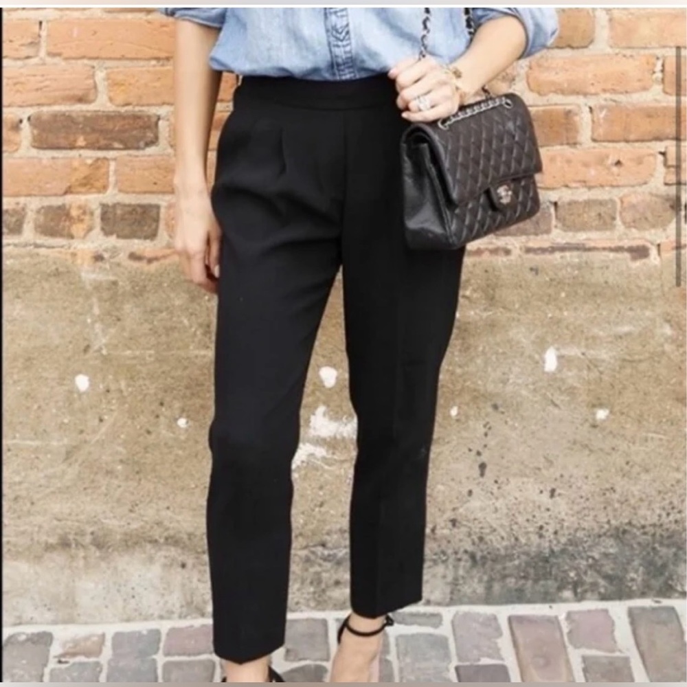 Babaton Black Cropped Ankle Pants